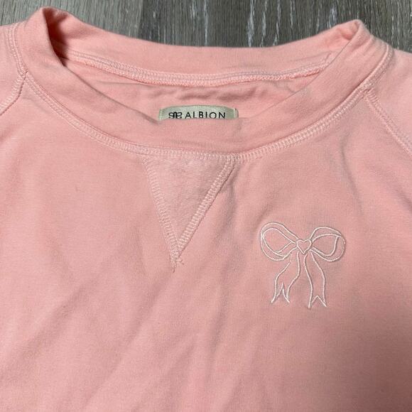 Albion Light Pink Sweatshirt with Bow - Picture 3 of 6